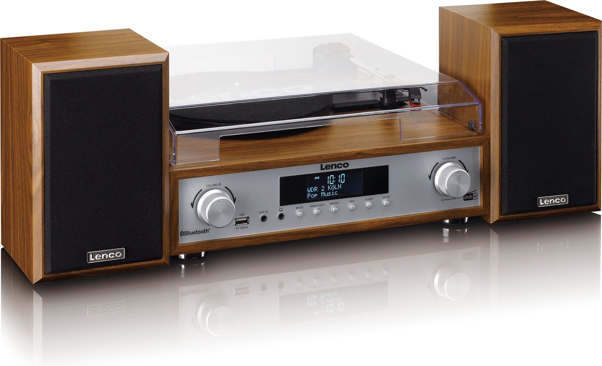 Lenco MC-160WD HiFi Stereo Set Platenspeler - DAB - Bluetooth