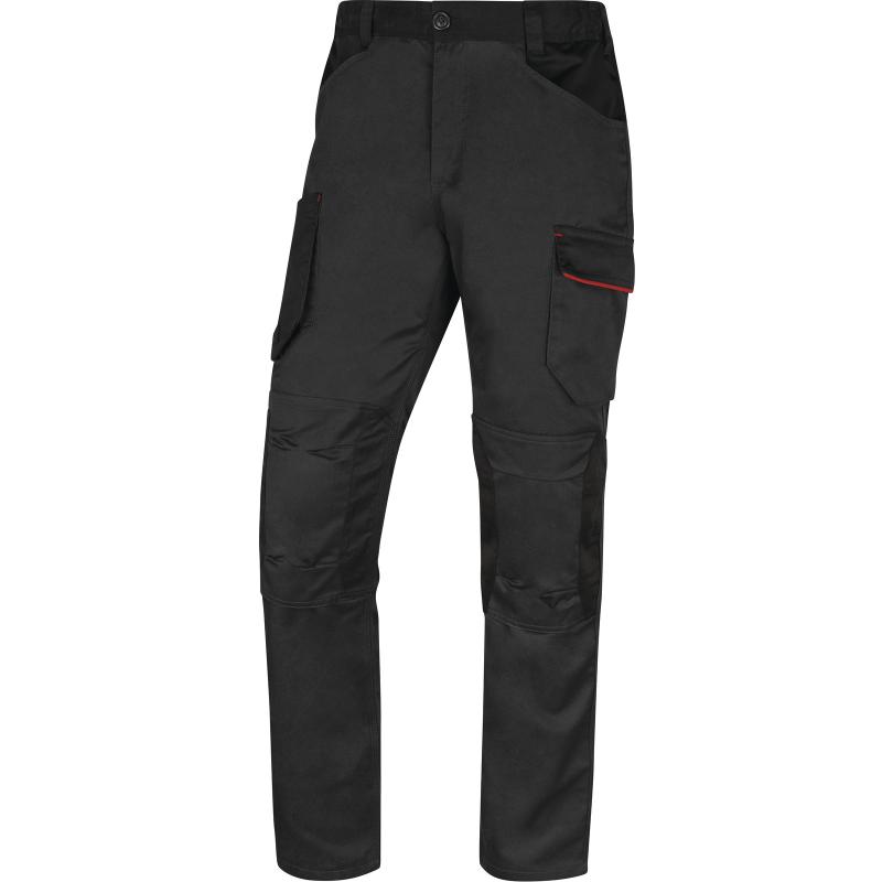 Delta Plus Werkbroek Mach2 Grijs-Rood Stretch - XXX-Large