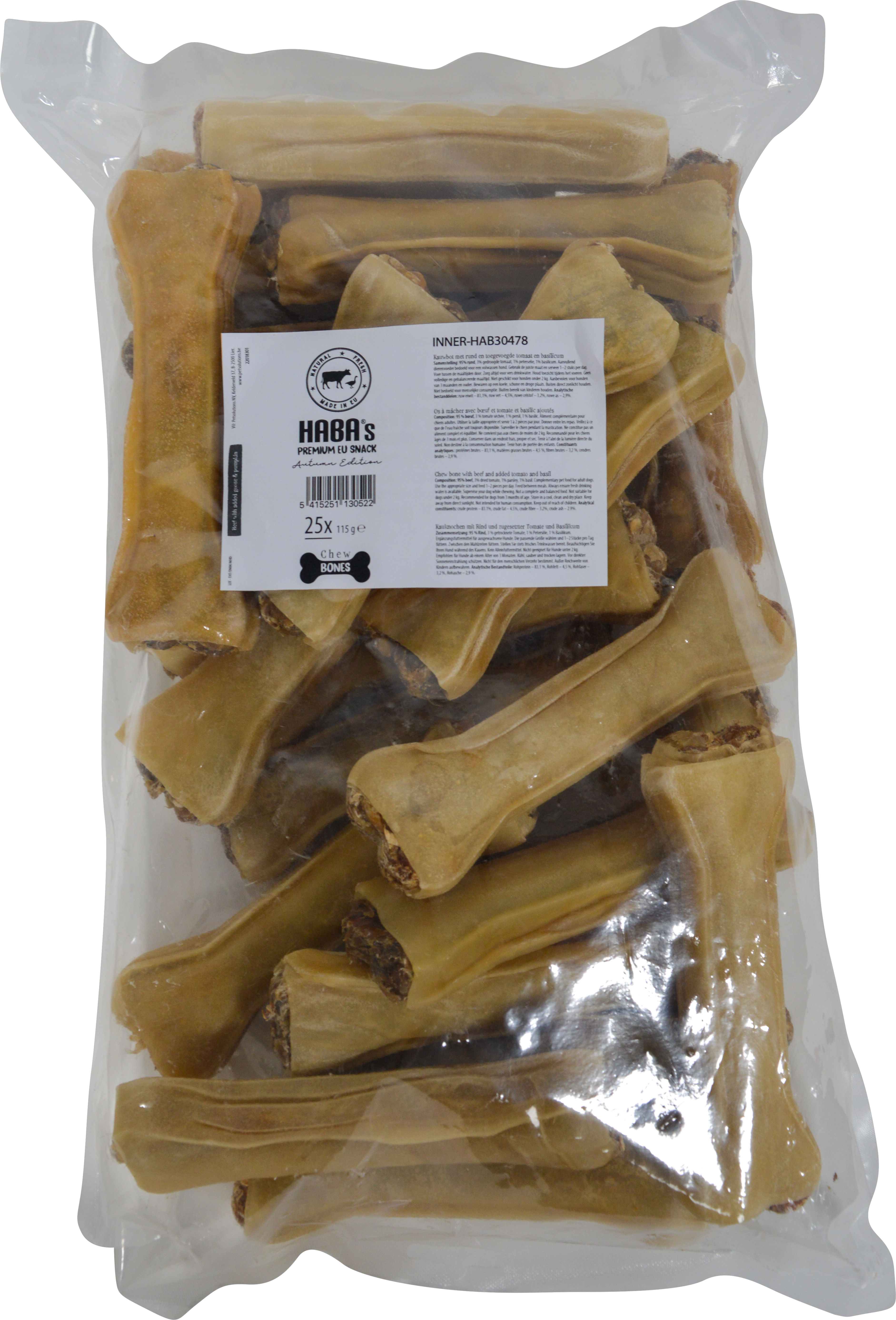 Haba's Chew Kauwbot Rund met Gans en Pompoen M 115 g