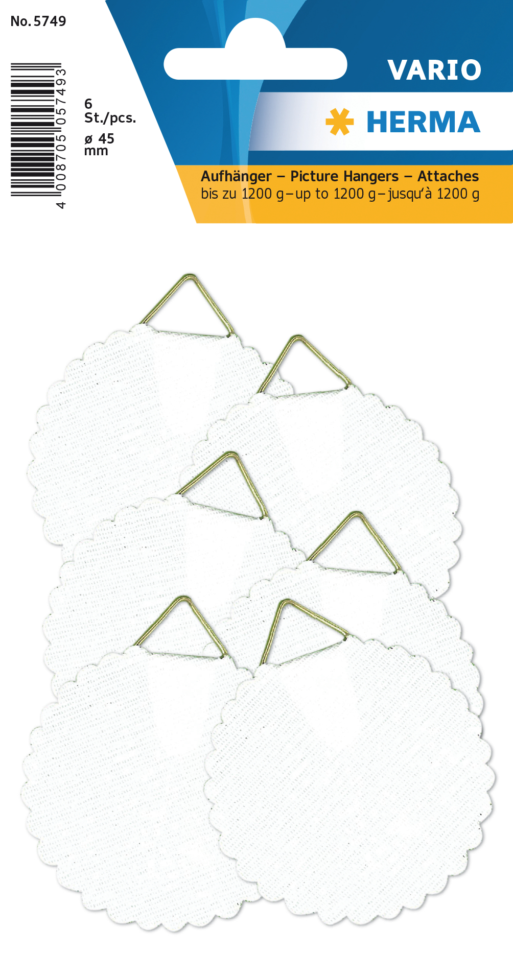 Herma Hanghaakjes 45 mm 6 stuks