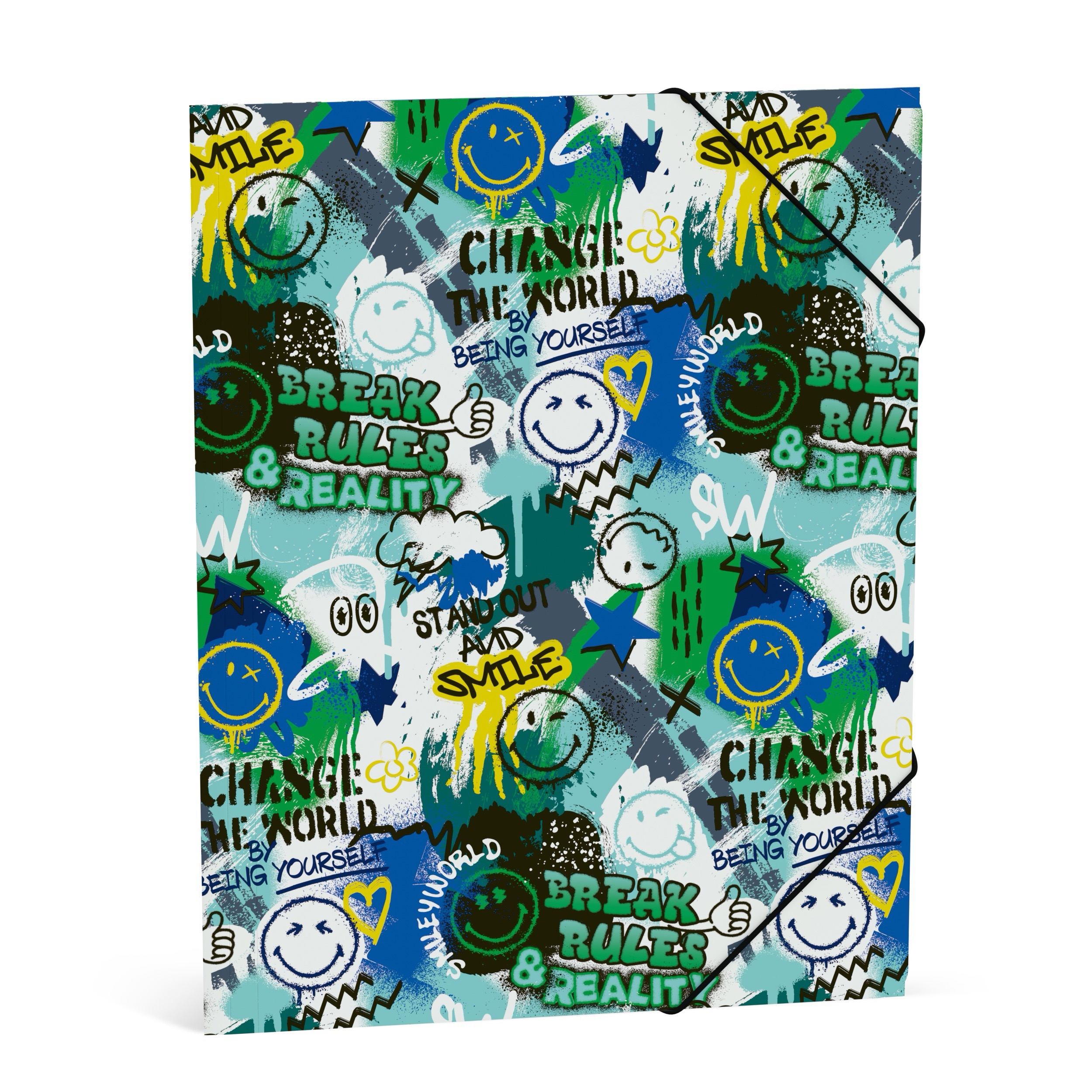 Smiley World Urban Reality Elastomap A4 Grafitti
