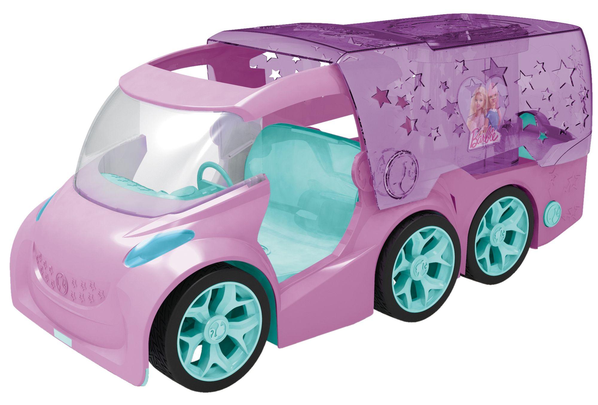 Barbie DJ Express Deluxe R/C Truck met Podium, openvouwbaar, 2.4 Ghz,