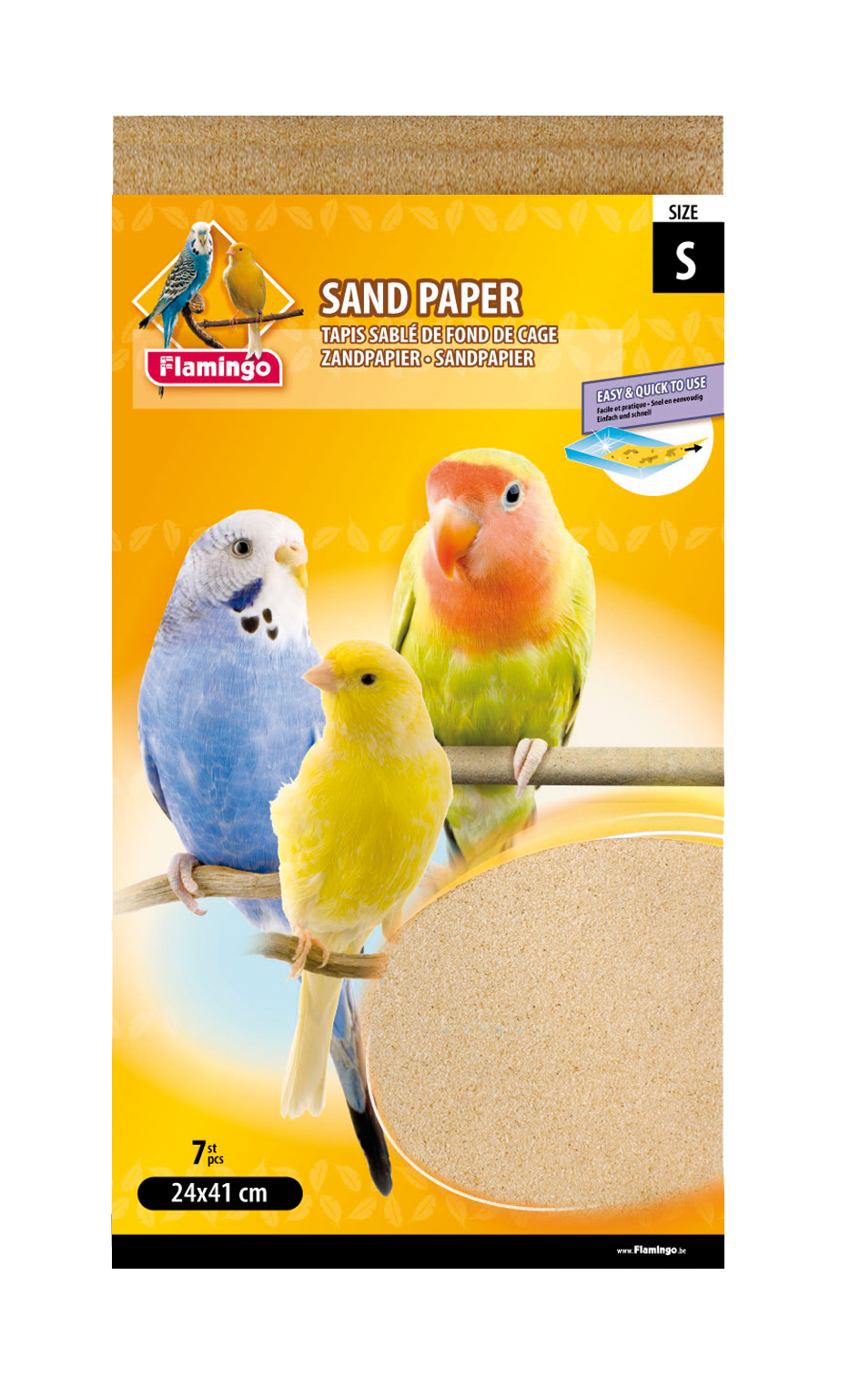 Flamingo Zandpapier 7 stuks - 24x41 cm
