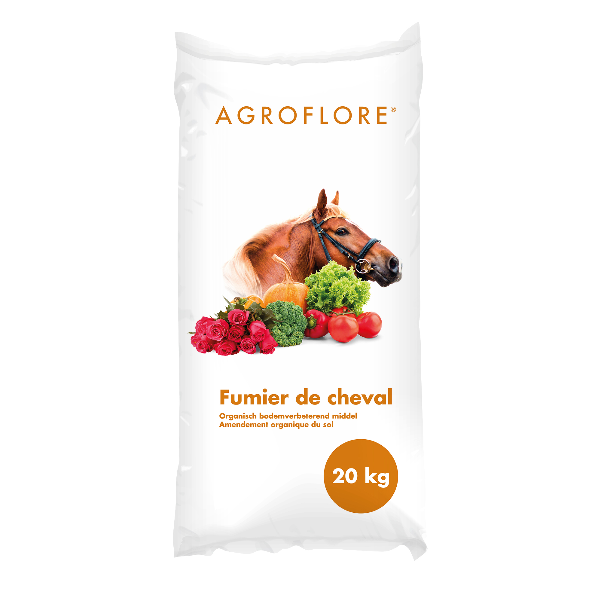 Agroflore Paardenmest 20kg ideale Bodemverbeteraar