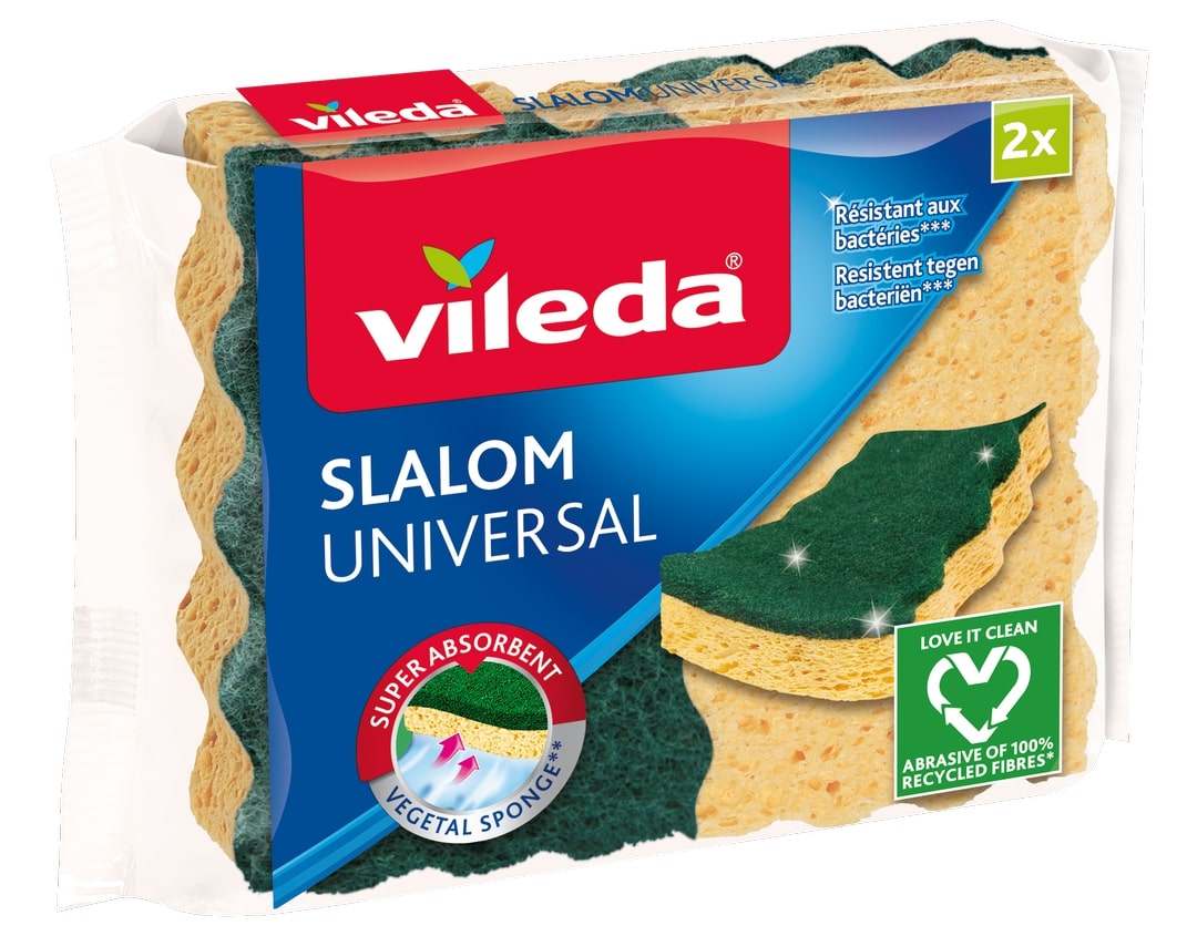 Vileda Schuurspons Slalom Universal Groen 2 stuks