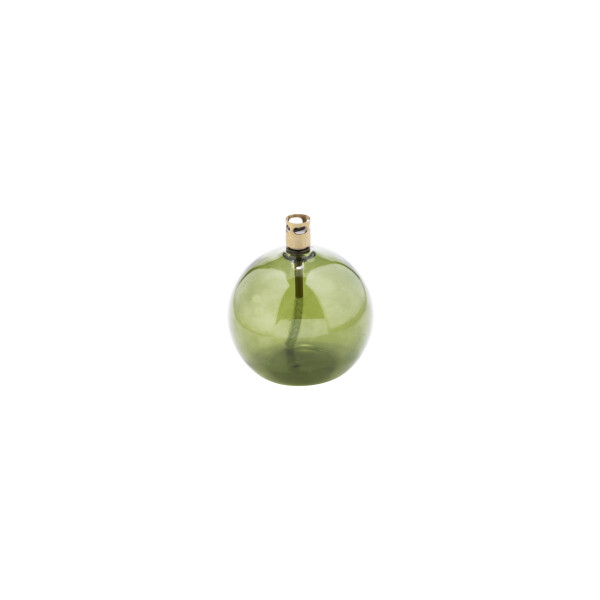 Peri Living Olielamp Round Green Brass S - 9cm - Glas
