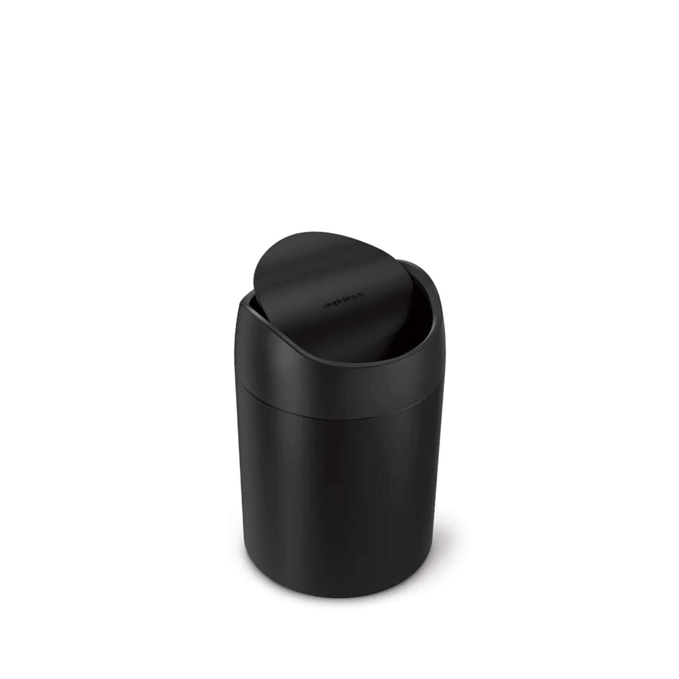Simplehuman Vuilnisbak Mini Can 1.5l Zwart - RVS - 12.7x19 cm