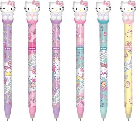 Hello Kitty Uitwisbare Balpen assorti - prijs per stuk