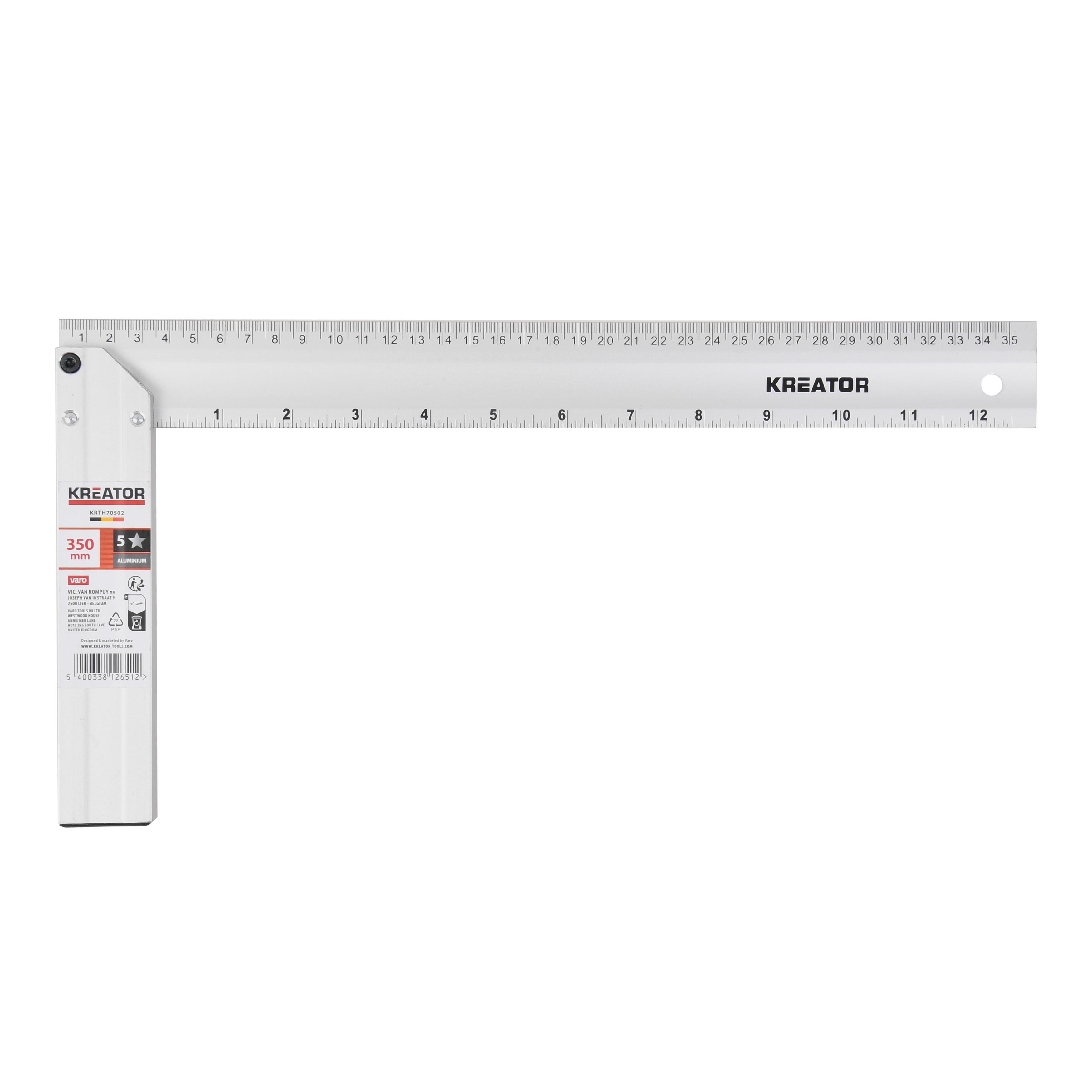 Kreator Winkelhaak Aluminium 350mm