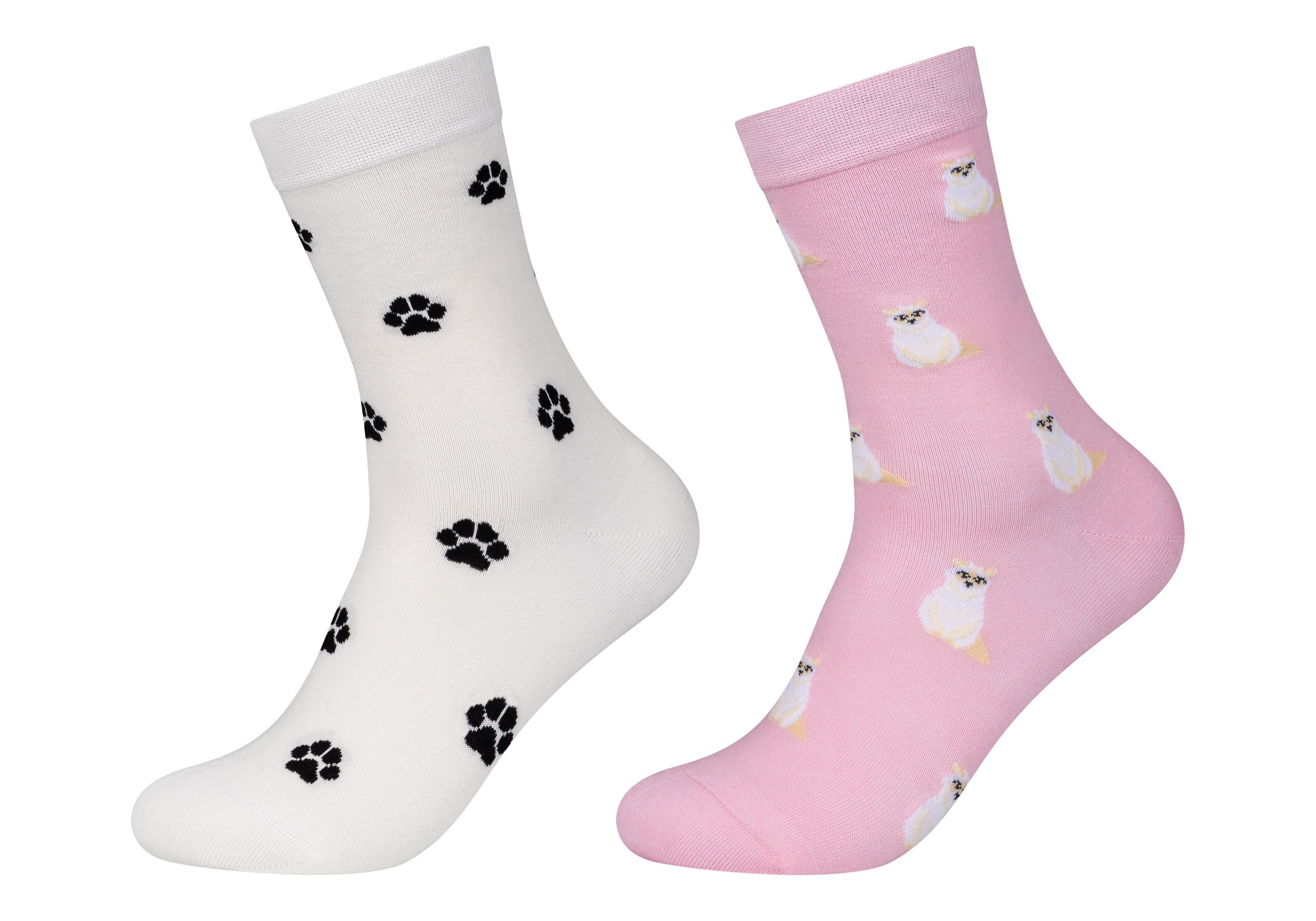 Flip Socks Sokken Unisex Motif 2 paar Cats - maat 36/40
