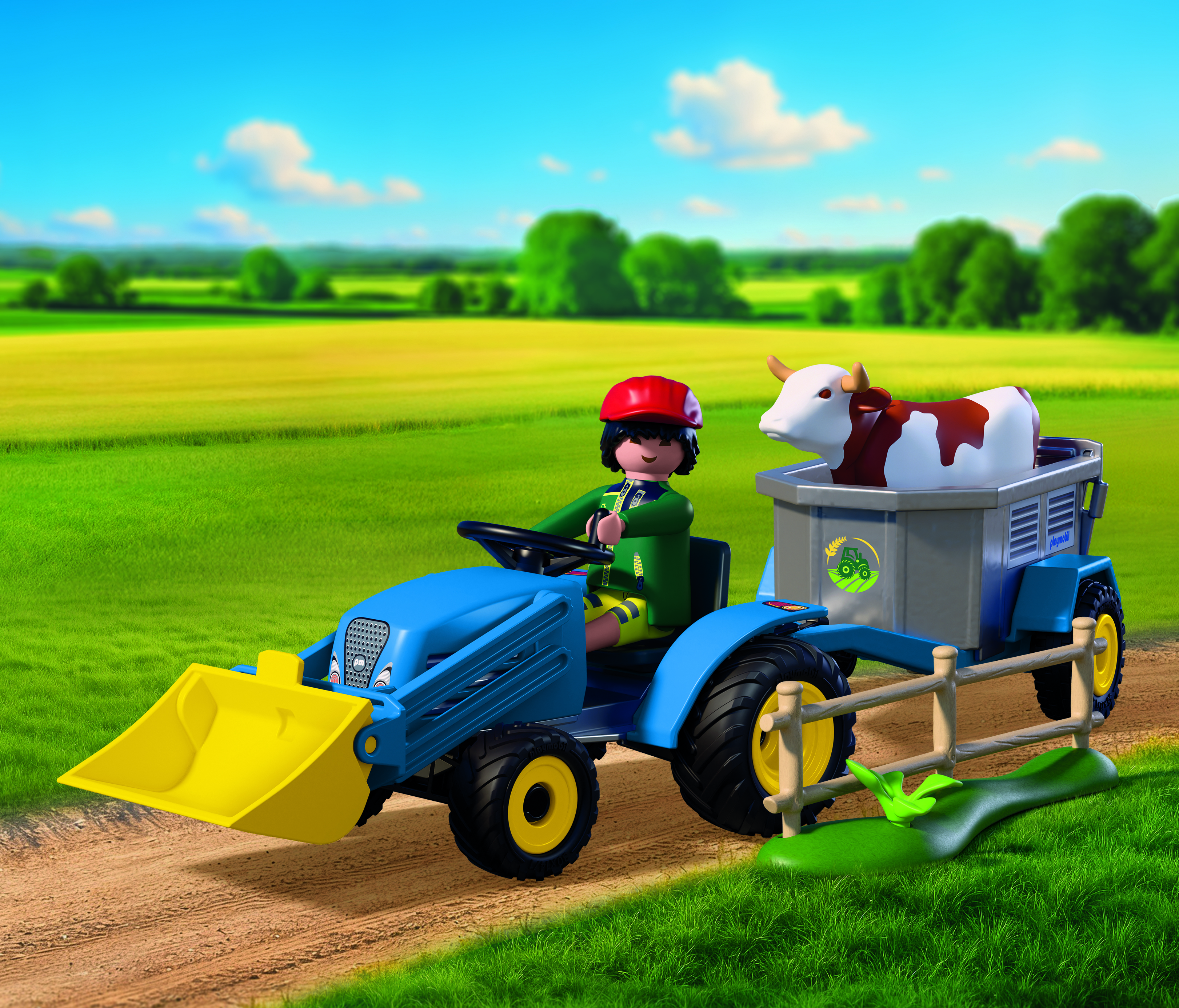 Playmobil Country 72163 Kleine tractor met hooimaaier