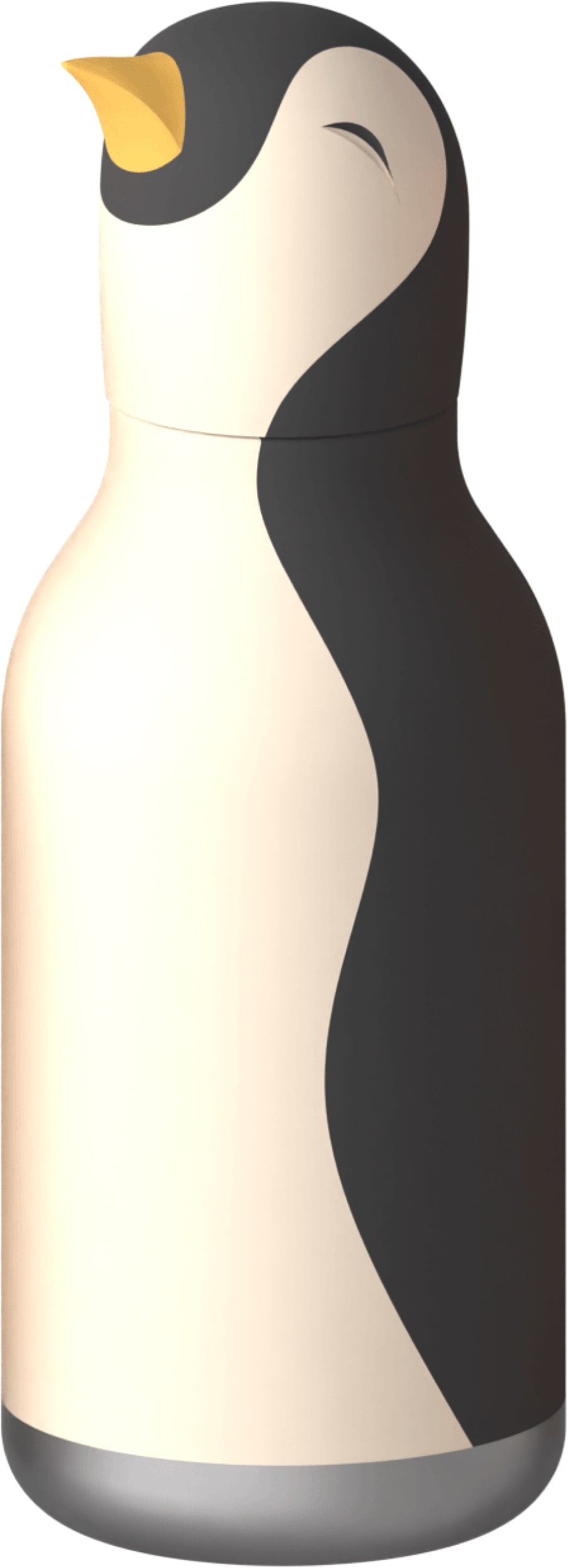 Asobu Isoleerfles Bestie 460ml Arlo The Penguin - RVS - Double Wall - met Siliconen Rietje