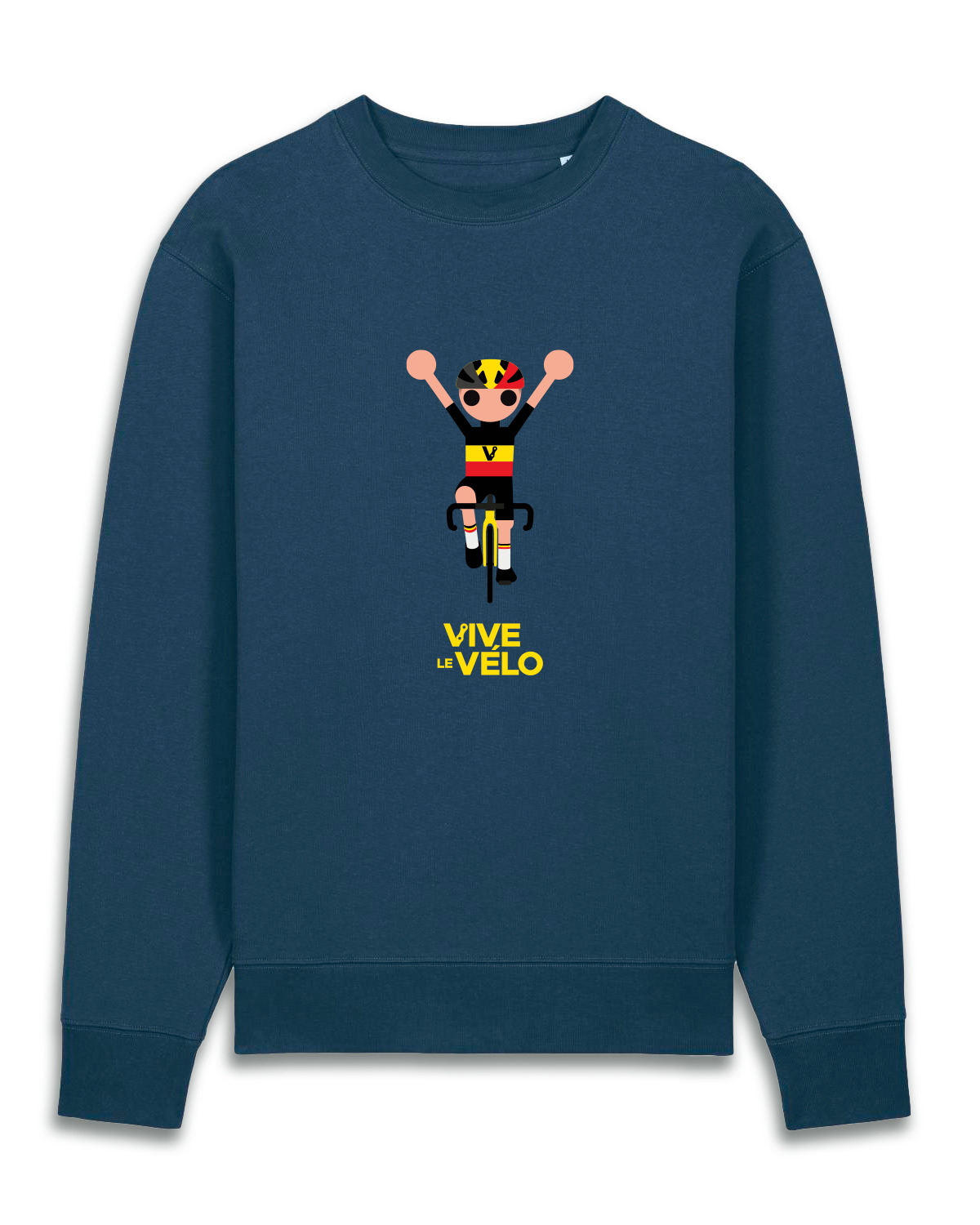 Vive le Vélo Sweater Unisex Odiel For Belgium Regular Fit Deep Teal