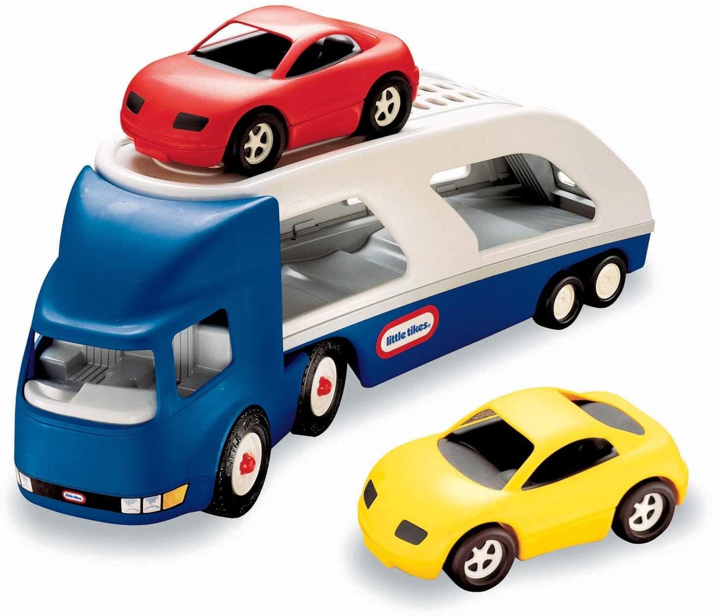 Little Tikes grote Autotransporter met 2 racewagens 72 X 19 CM