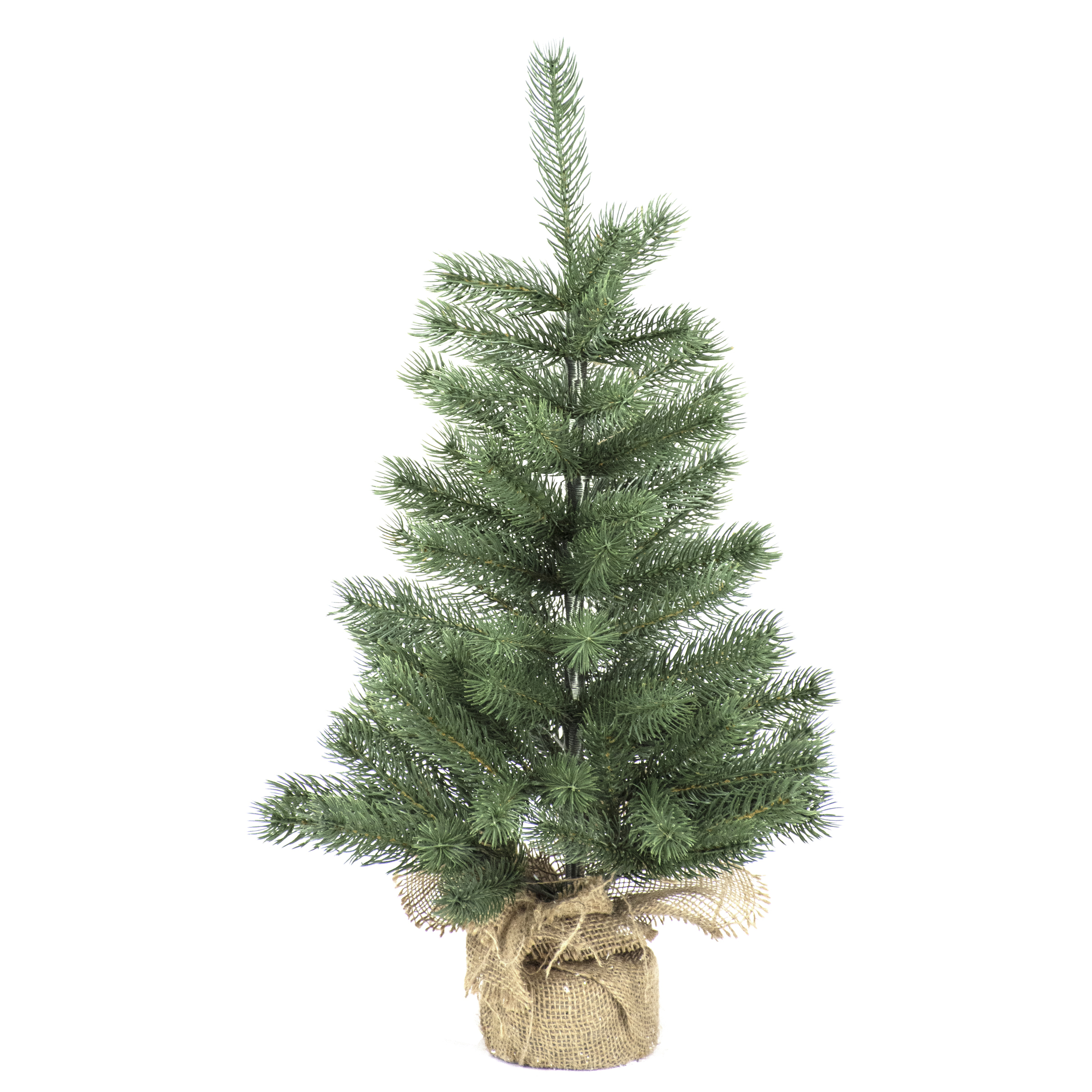 Kerstboom Brampton 60x40 cm in Jute Zak - 90 Tips - Full PE