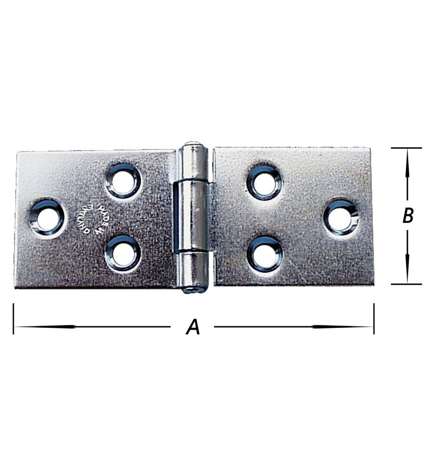 Pacostar Lintscharnier Verzinkt 38x90 mm 2 stuks