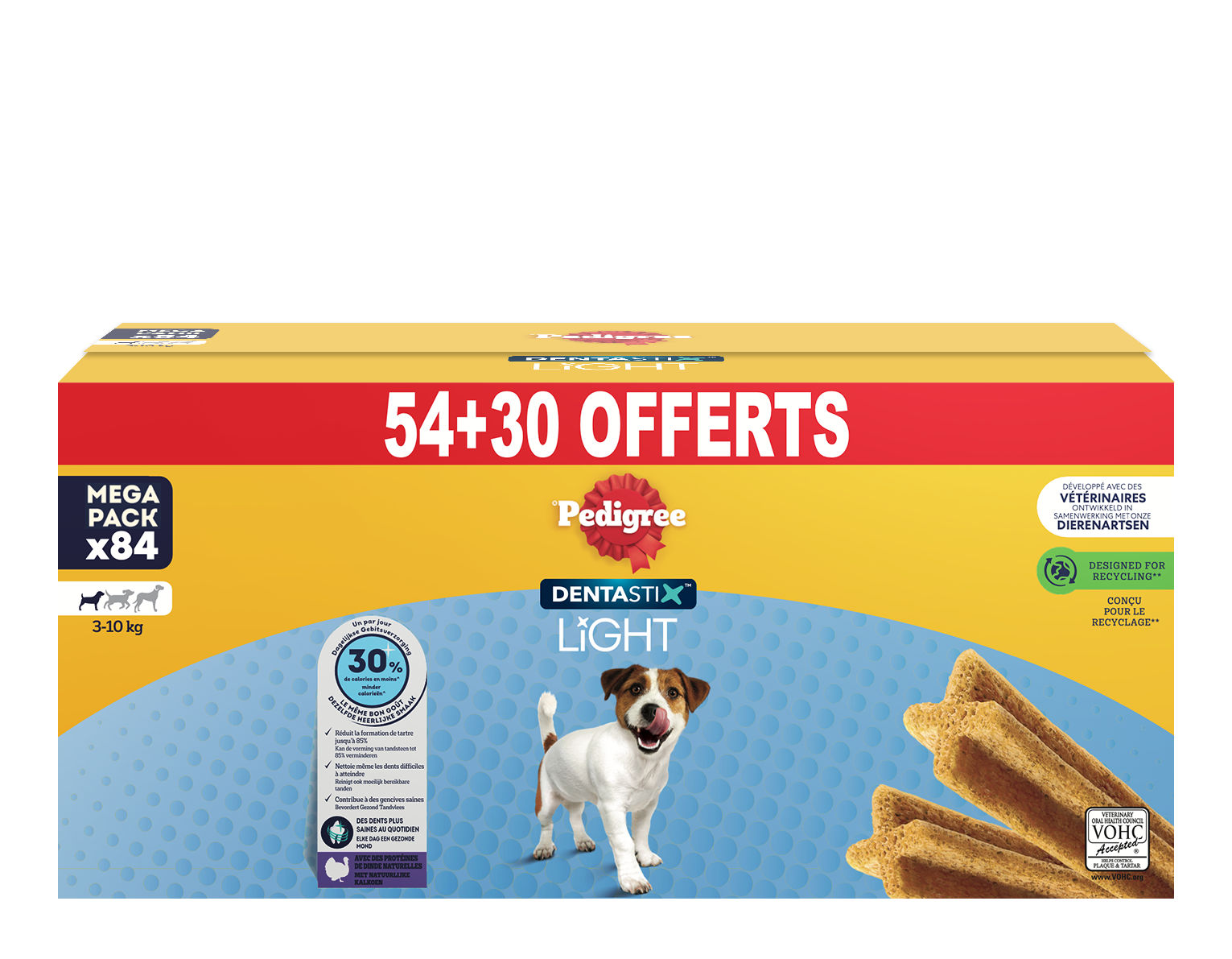 Pedigree Dentastix Light Small Honden 5-10 kg - 54 + 30 stuks Gratis