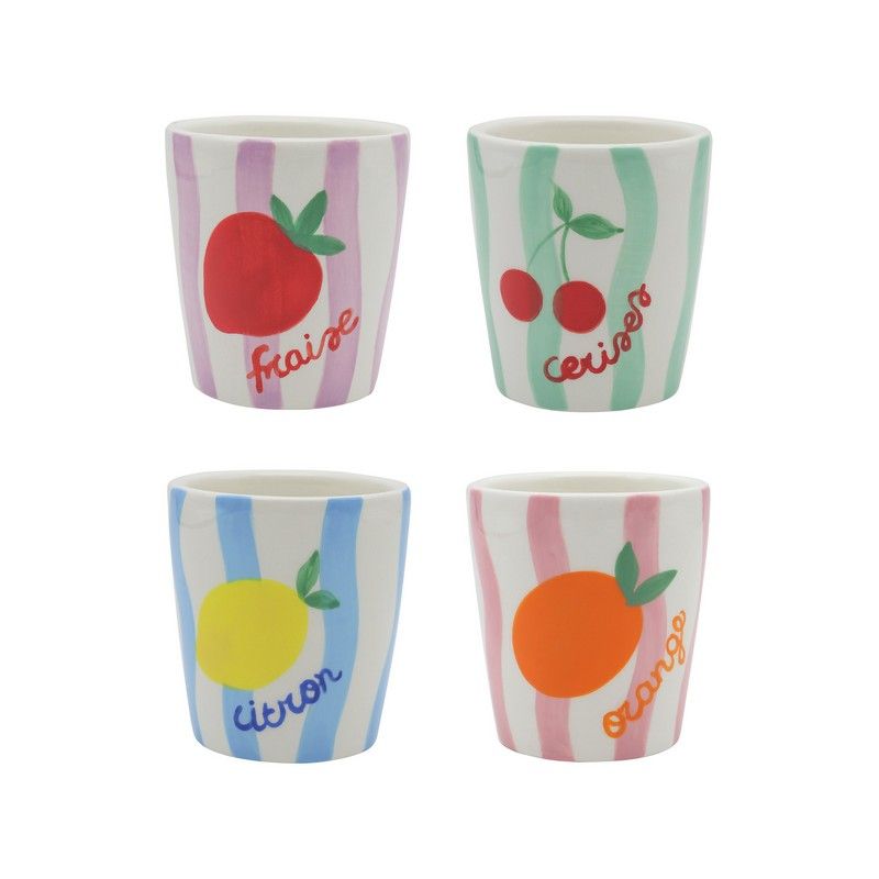 Que Rico Mok Valentina Fruit 7.5x8 cm - zonder Oor - assorti - prijs per stuk