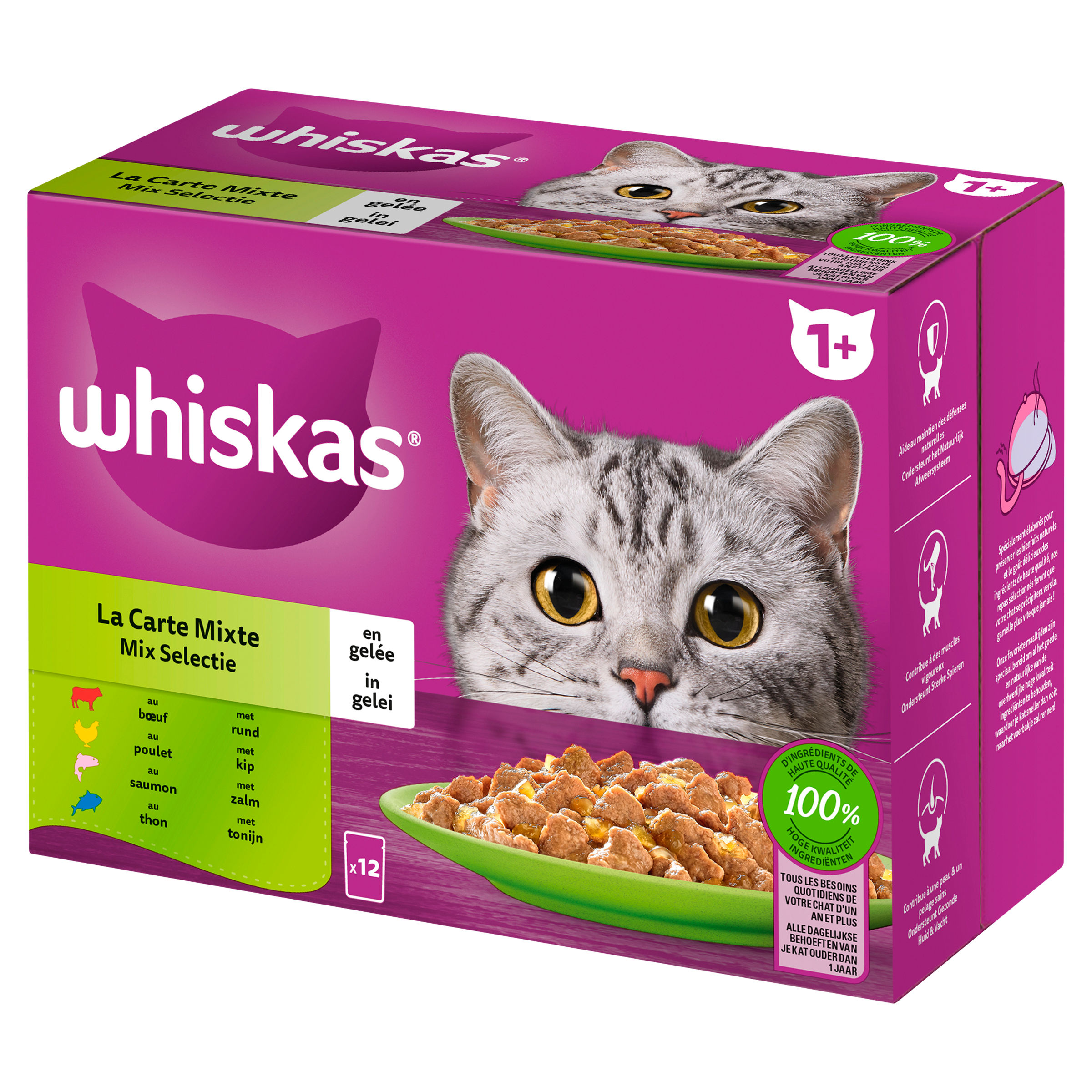 Whiskas Mixed Pouch 12x 85 g