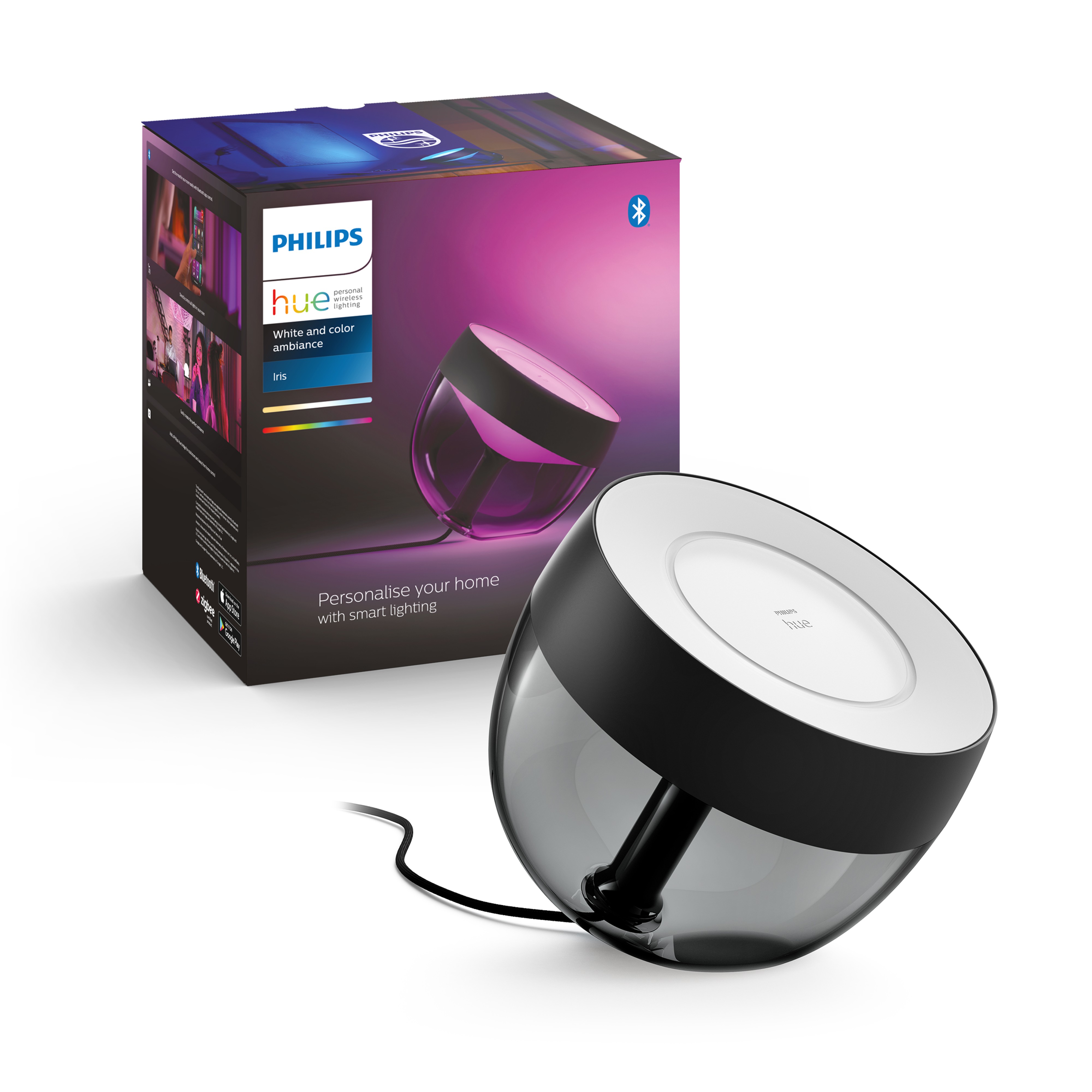 Philips Hue Tafellamp Iris Zwart 8.2W White&Color Ambiance