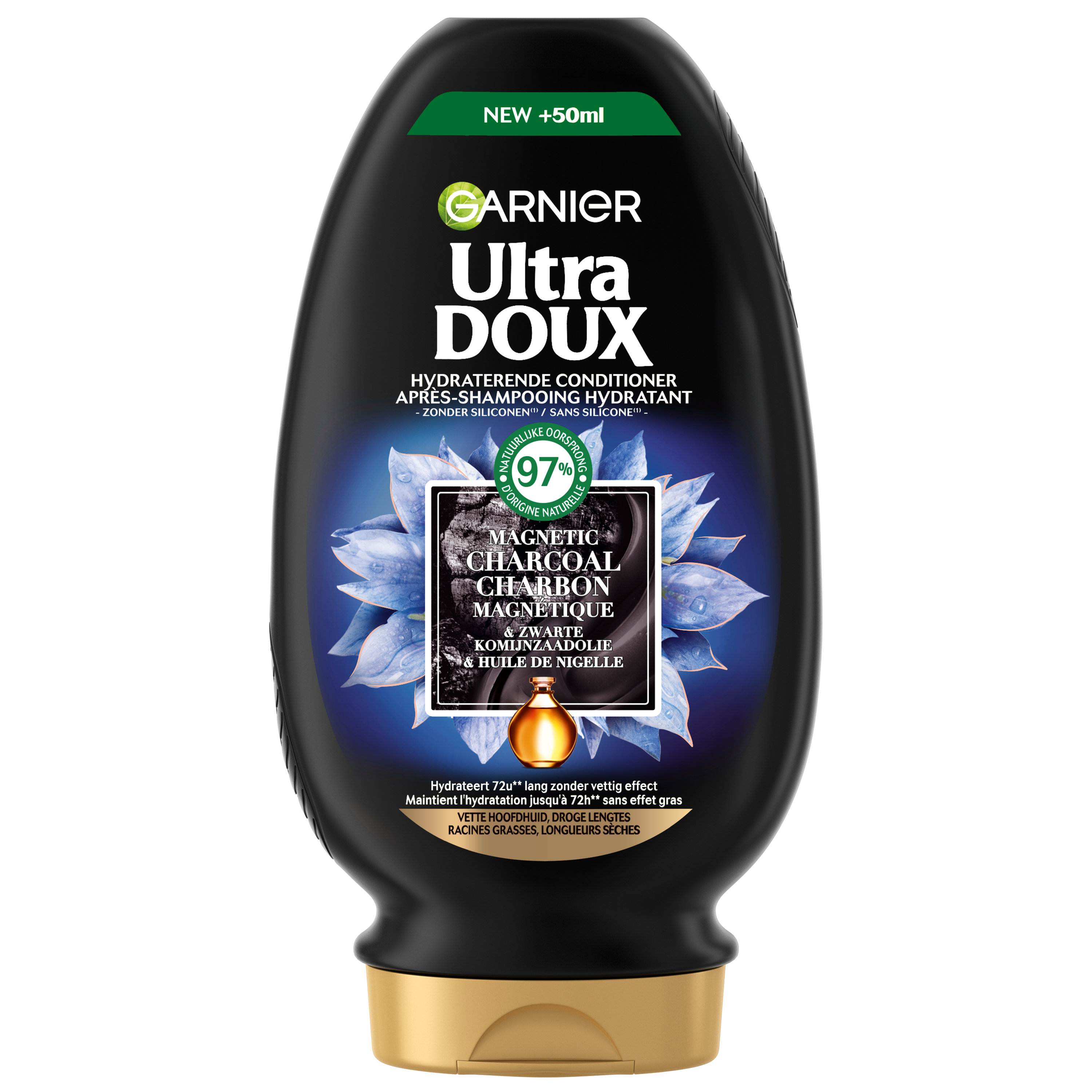 Garnier Ultra Doux Conditioner Magnetic Charcoal 250 ml