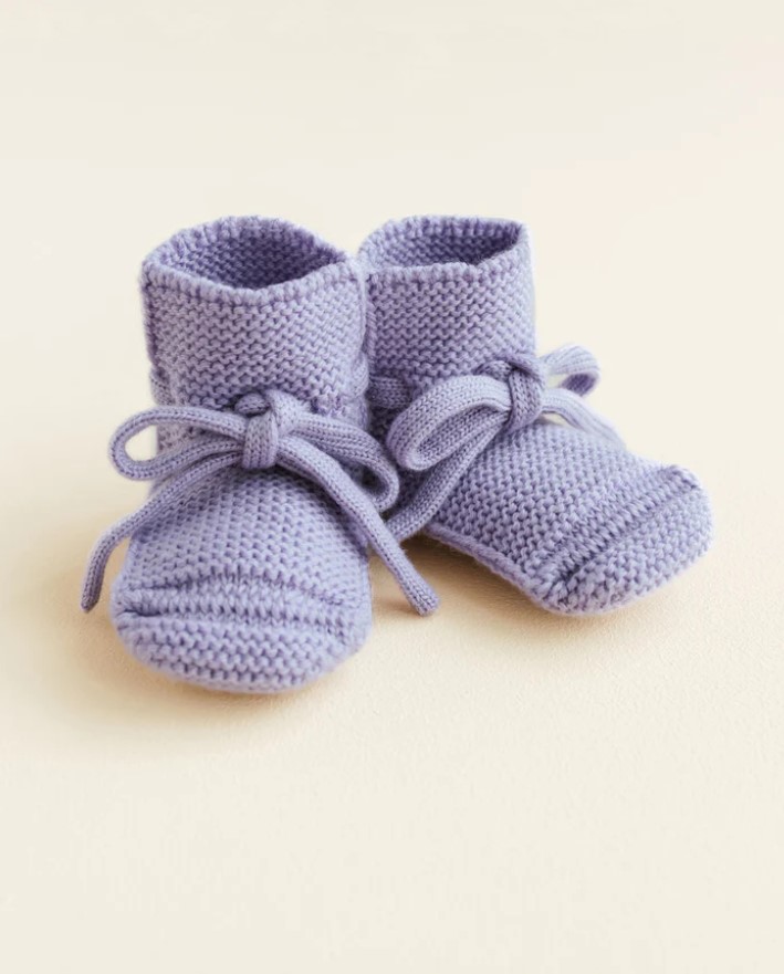 Hvid Booties Original Lilac 0-9 maand