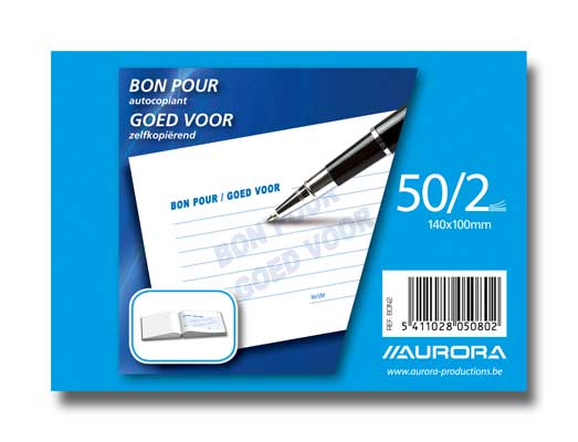 Aurora Bonboek Goed voor … 100x140 mm - 50 vellen