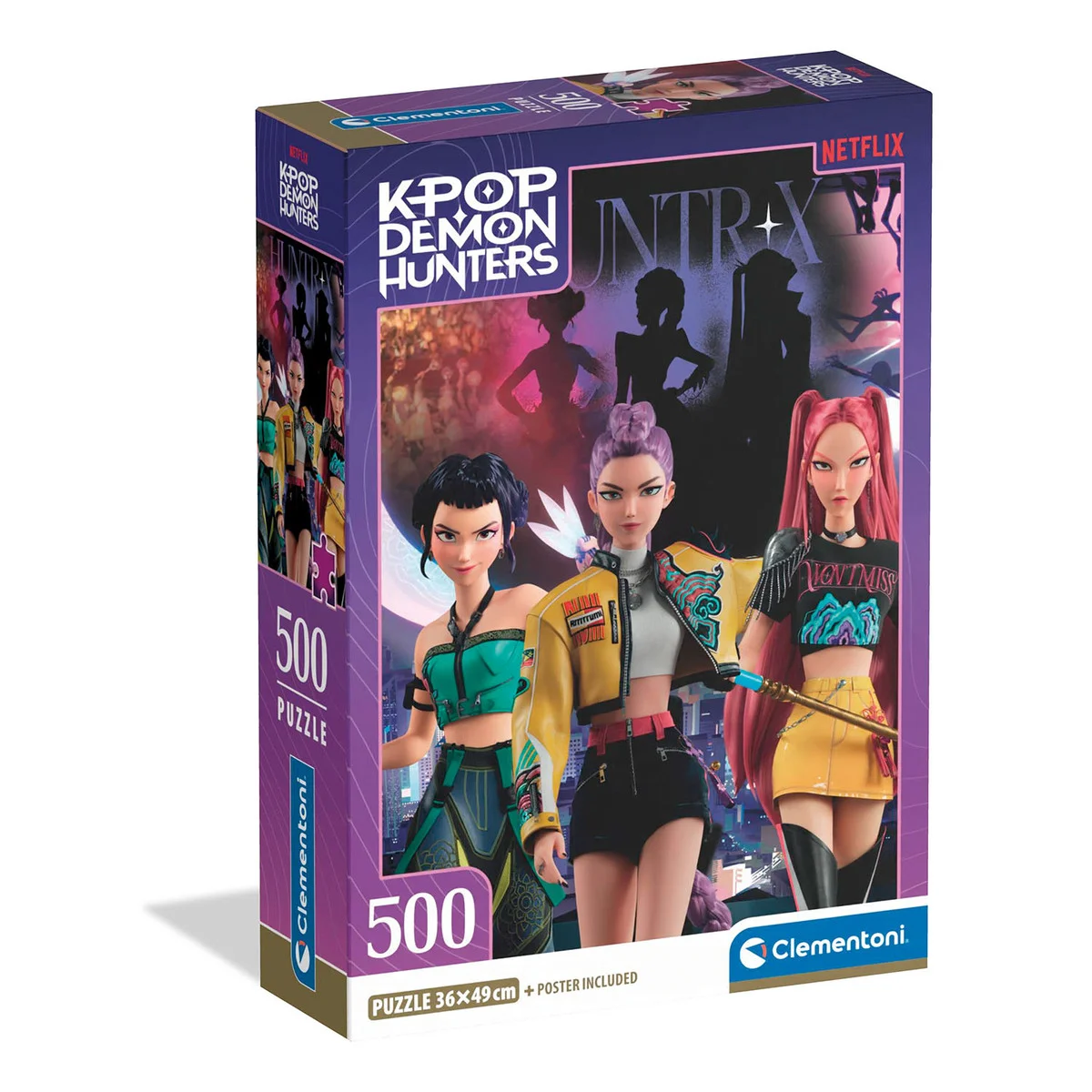 Clementoni Puzzel KPop Demon Hunters 500 Stuks Compact 2