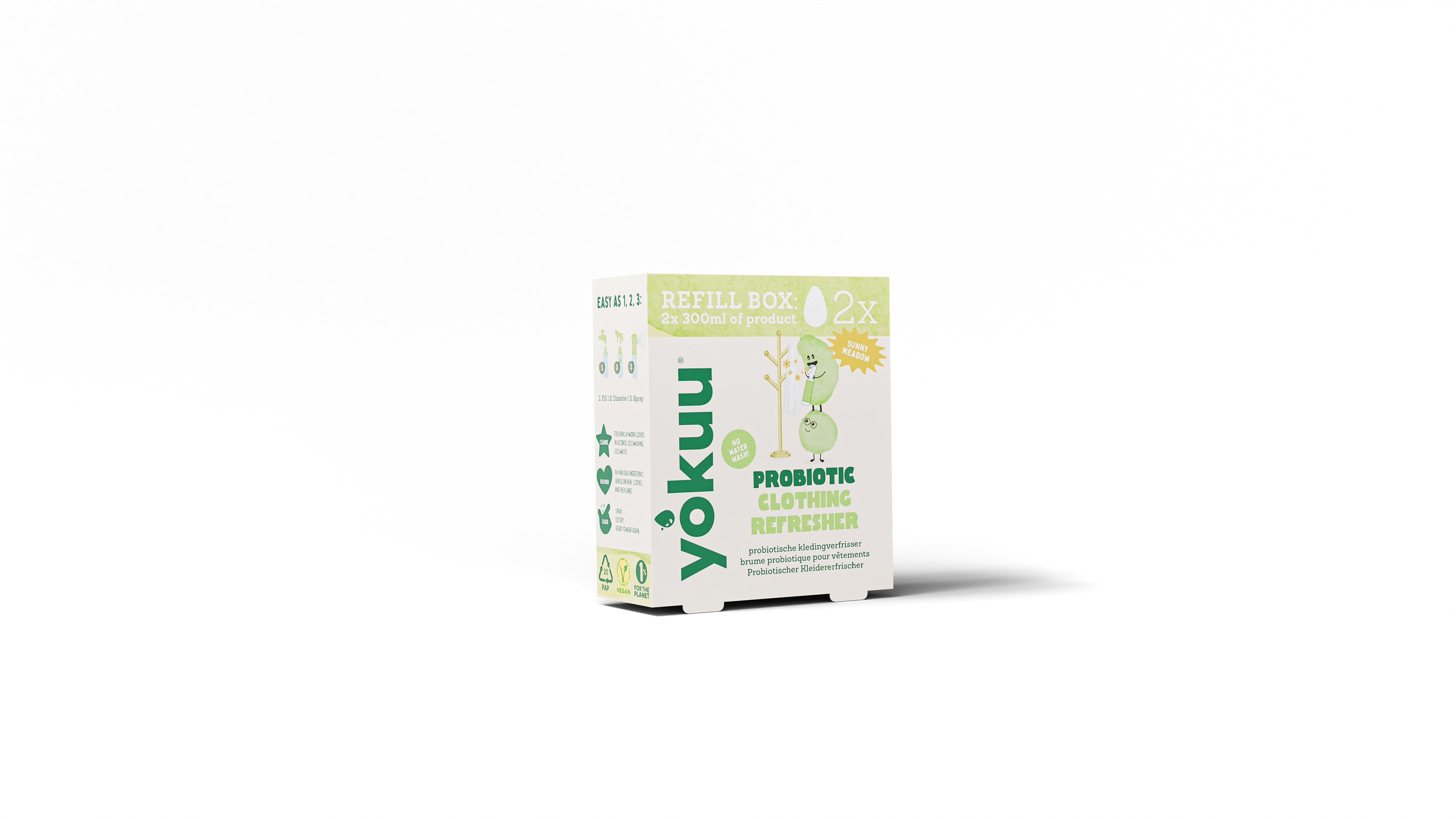 Yokuu Navulling Textielverfrisser 2 tabs - voor 300ml - Probiotisch
