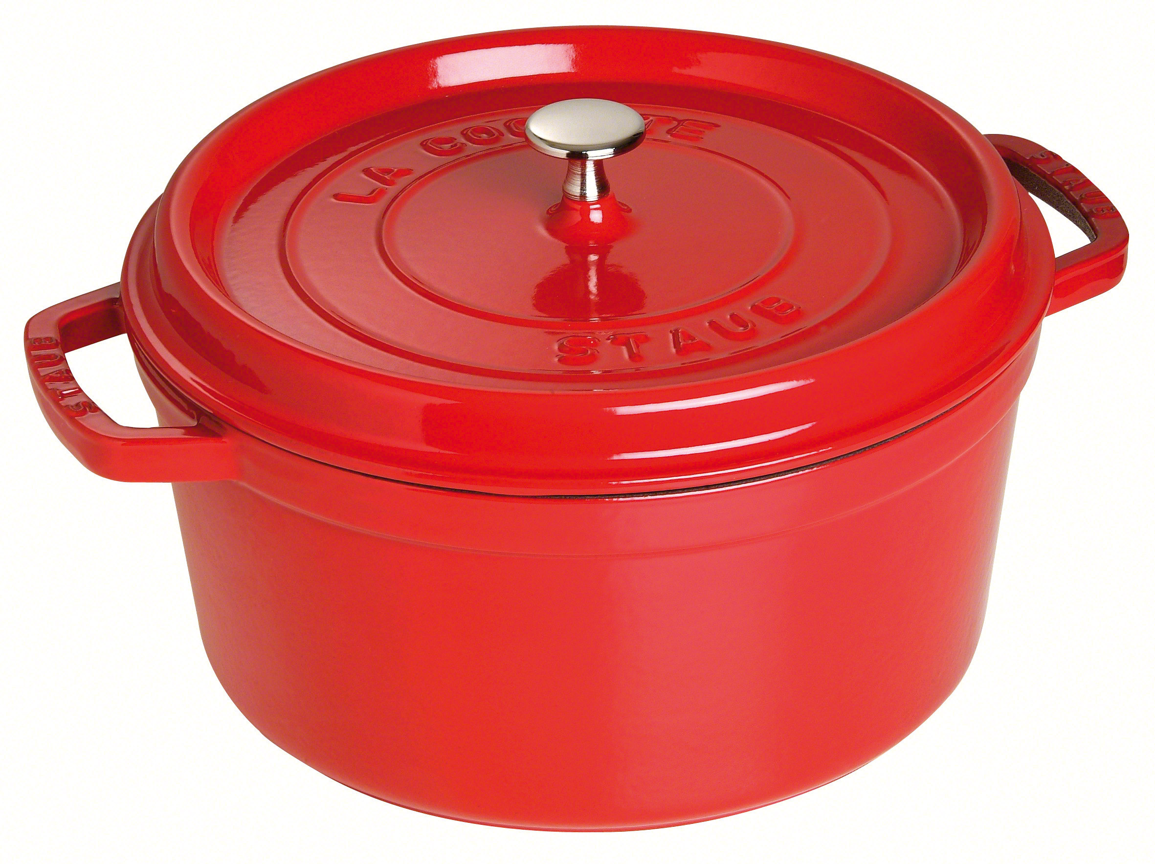 Staub Cocotte Kersenrood 30cm - Gietijzer - 8.4l - alle Vuren