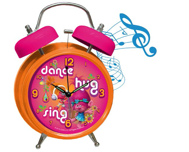 ALARMKLOK MUSICAL - 14x5.5x18cm TROLLS