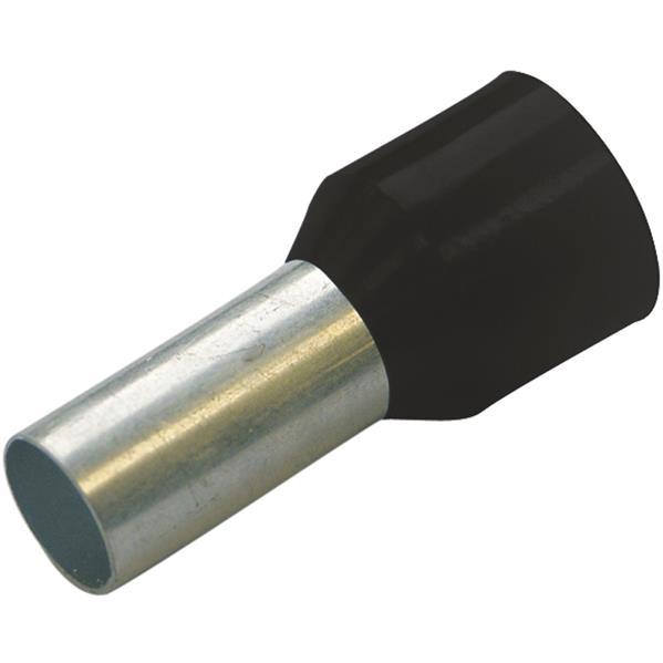 Haupa Geisoleerde Huls Zwart 1,5 x 8 mm 100 Stuks