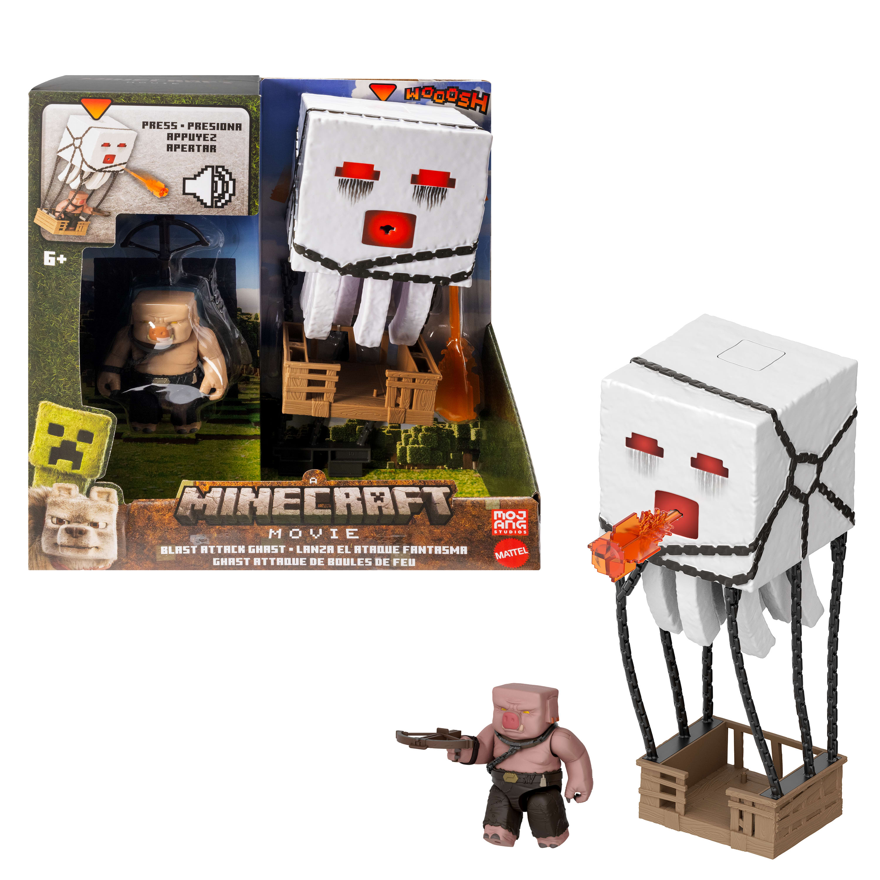 Minecraft Blast Attack Ghast Feature Figuur 25 cm