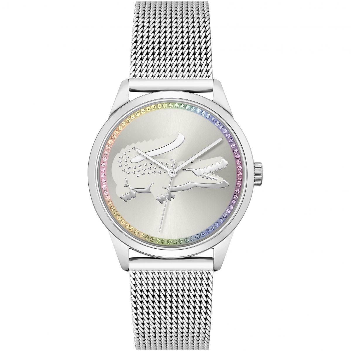 Lacoste Polshorloge Dames Ladycroc Zilver