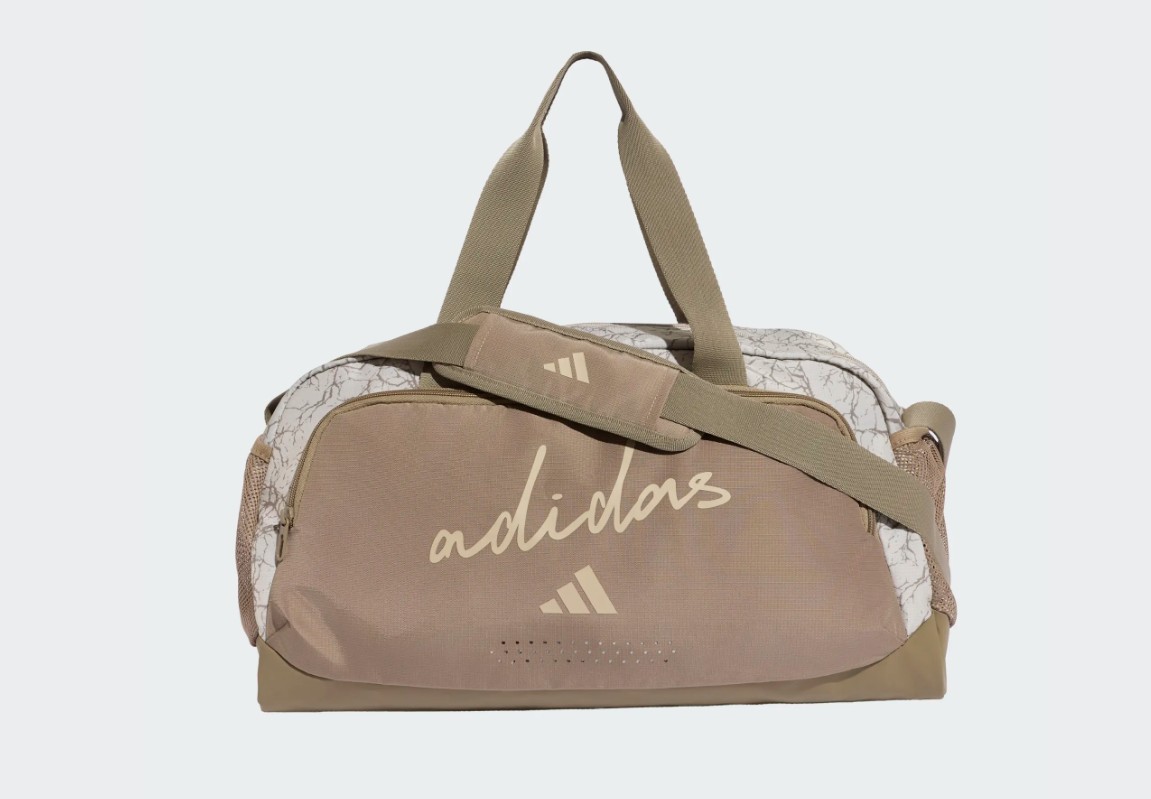 Adidas Gymtas Dames Defender Print Logo Taupe
