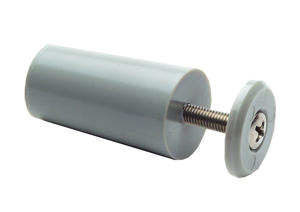 Ledent Stoothaak Set Grijs 40 mm 2 stuks met schroeven