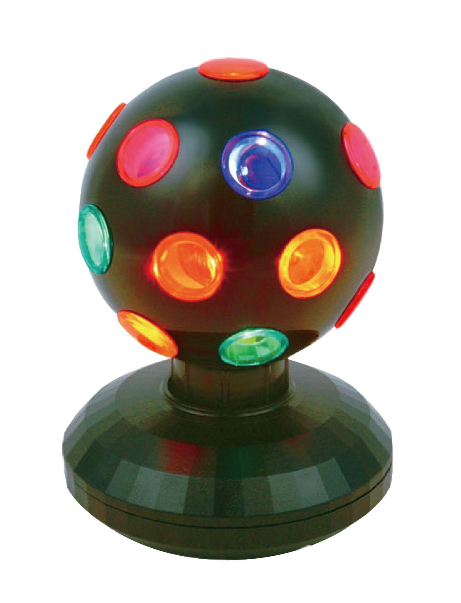 Led Discobal 10 cm, draaiend, op batterijen