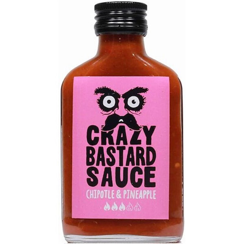 Crazy Bastard Sauce Pikante Saus Chipotle & Ananas 100ml