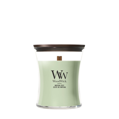 Woodwick Kaars Matcha Zest Medium - 10x11.4 cm - 60 Branduren