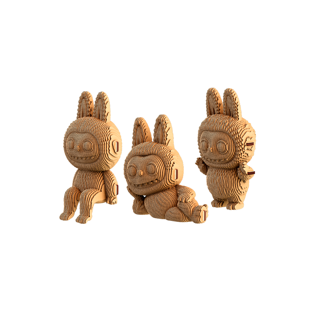 Cartonic 3D Puzzel Buboo Trio - 3-delig - Karton - 237 stuks