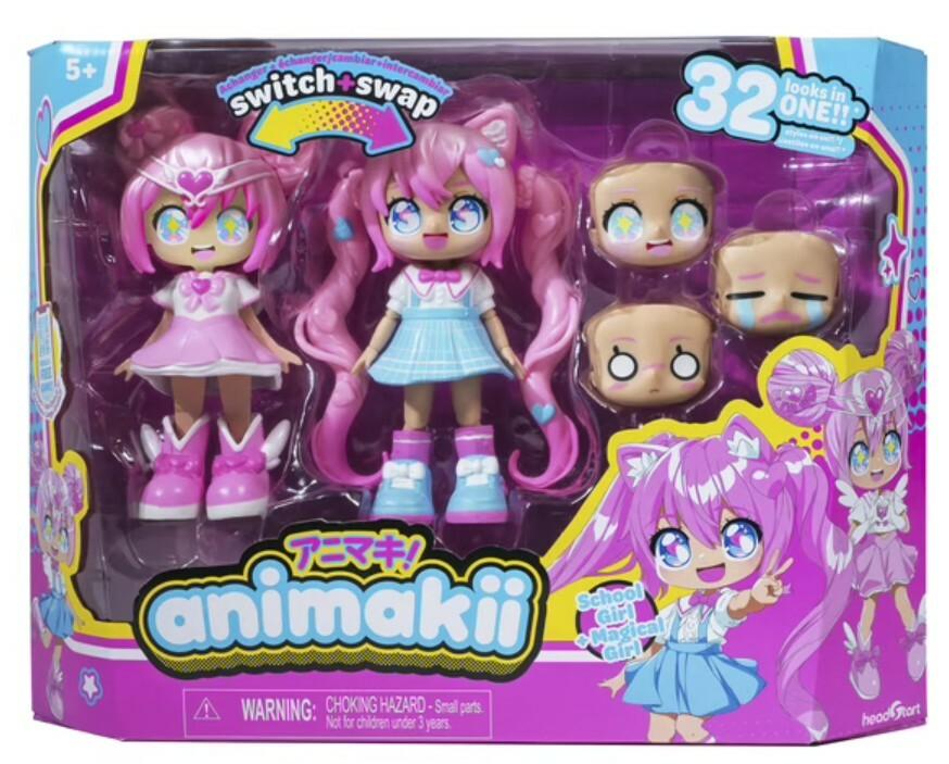 Animakii - Pop 13 cm - Swiitch + Swap - Tovenaar/Schoolmeisje