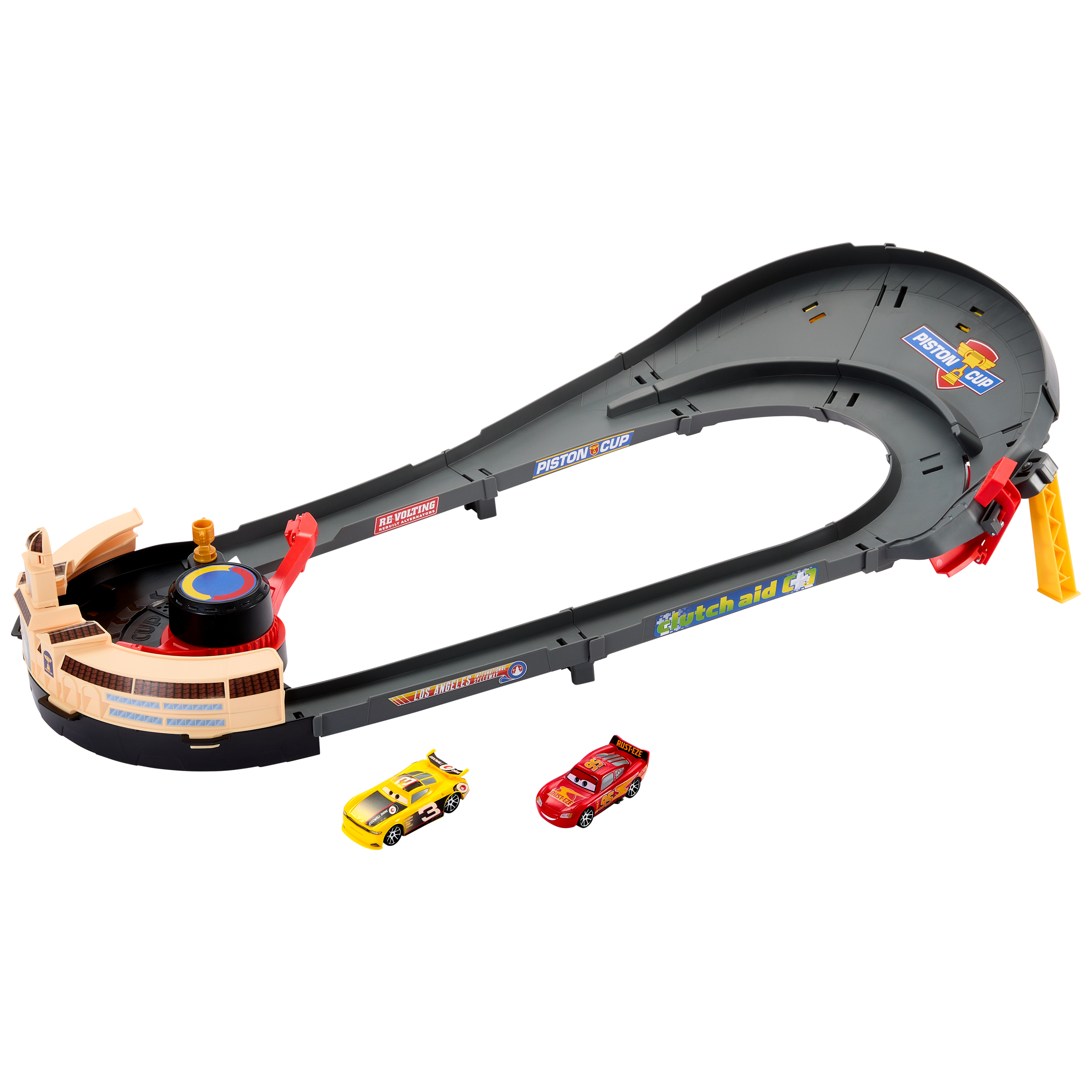 Disney Cars Nascar Lane change Race speelset, 81 cm