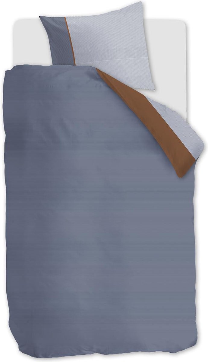 Silvana Dekbedovertrekset Alani Blauw 140x200/220 cm Katoen Satijn