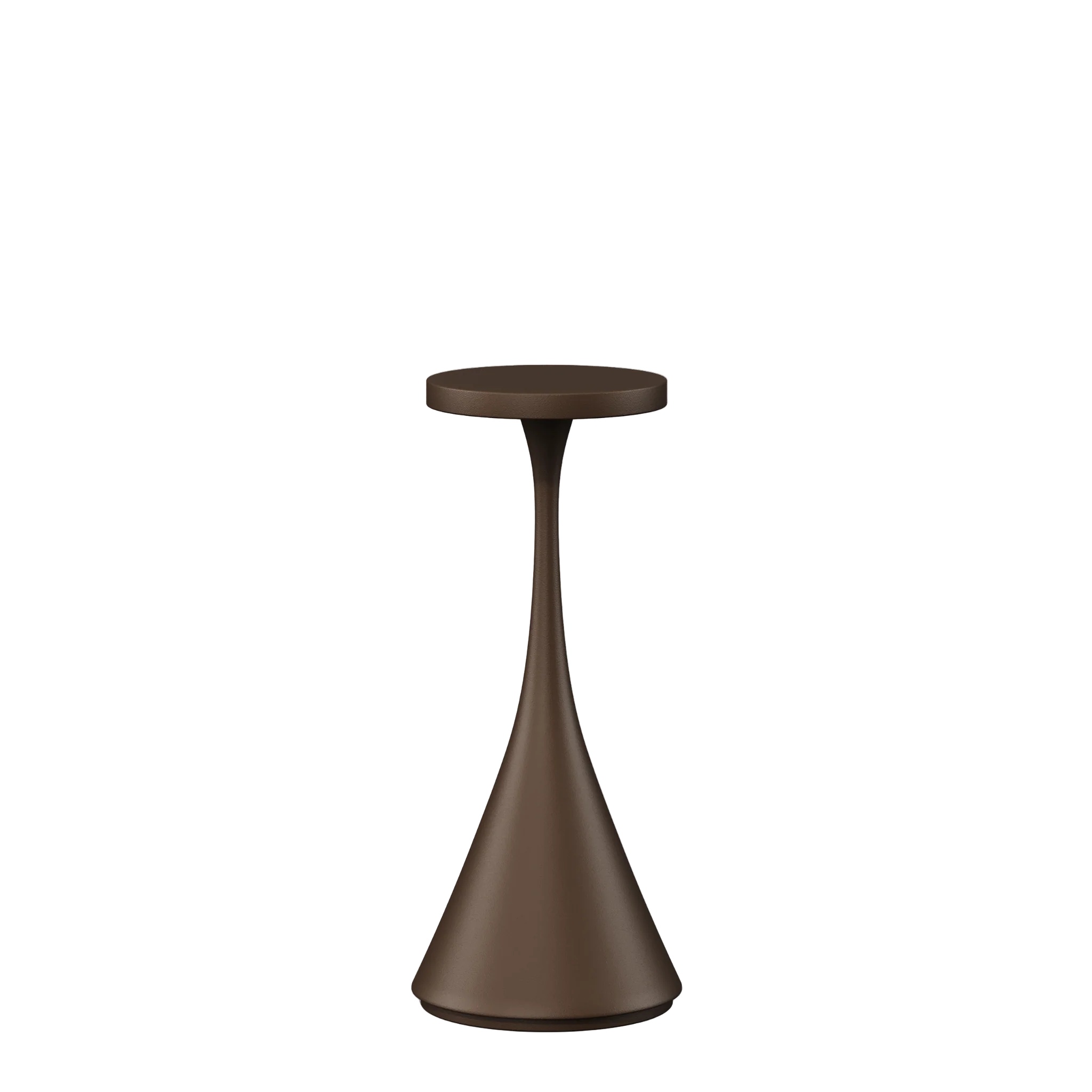 Qoozii Tafellamp Bora Corten 8x20.7 cm - Warm Licht - Dimbaar - Oplaadbaar (incl. Oplaadstation) - voor Binnen en Buiten
