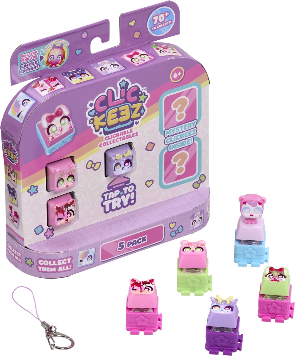 Clickeez -  Multy Pack, blister met 5 Clikeez