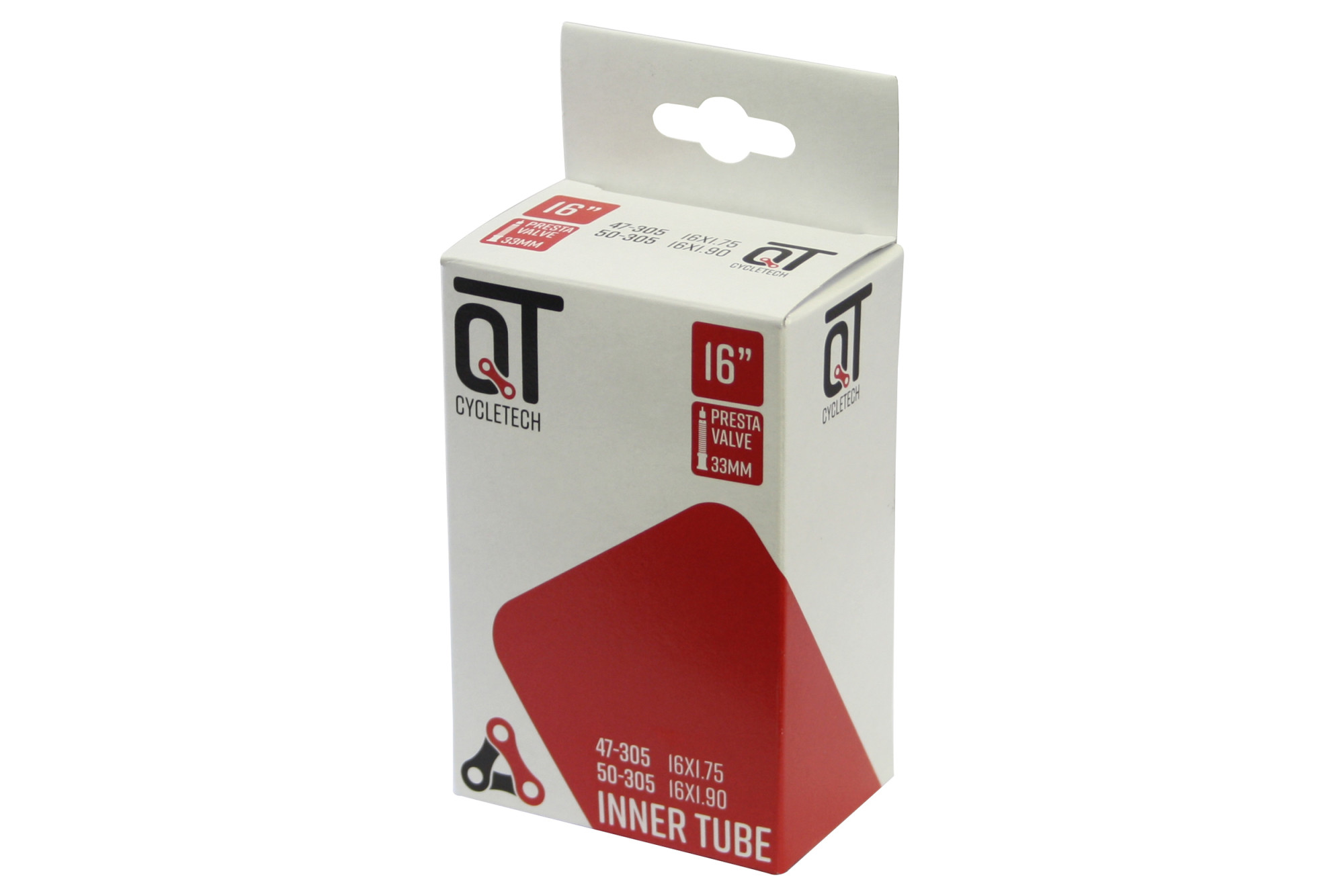 Duro binnenband 16" x 1.75 x 1.90 fiets Met Prestaventiel 33mm