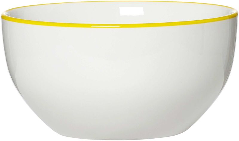 Ritzenhoff & Breker Bowl Adela Wit/Geel 600ml - Porselein - 14x7 cm