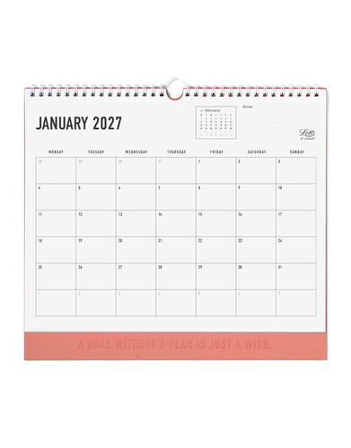 Letts Kalender 2027 Conscious Clay 30x27 cm