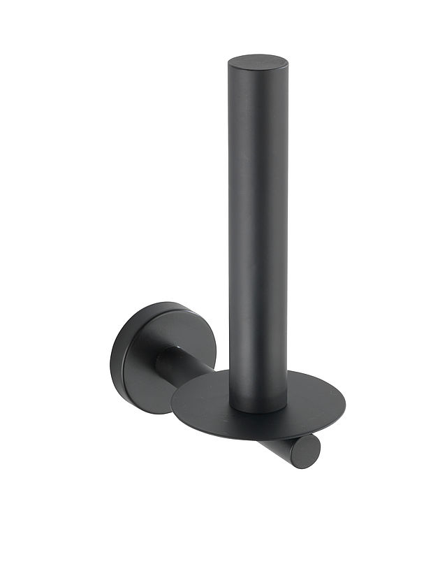 Wenko Bosio Reserverolhouder - Kleven Rvs mat black