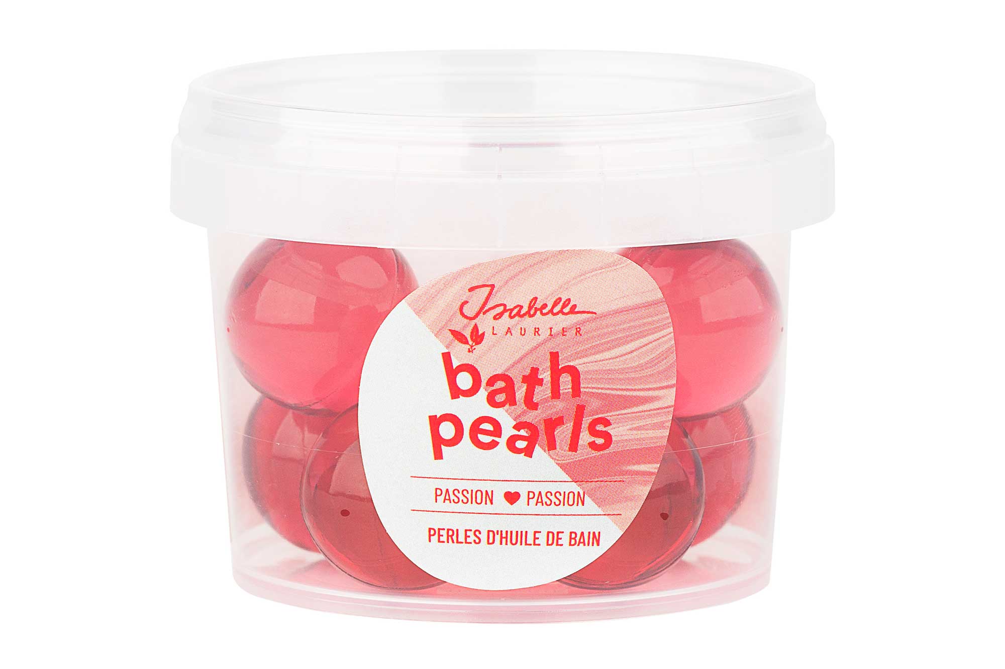 Isabelle Laurier Badolieparels Passievrucht 8 stuks - Transparant Roze - 8x 4g